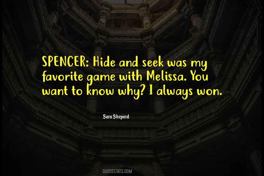 Hide And Seek Game Quotes #229448