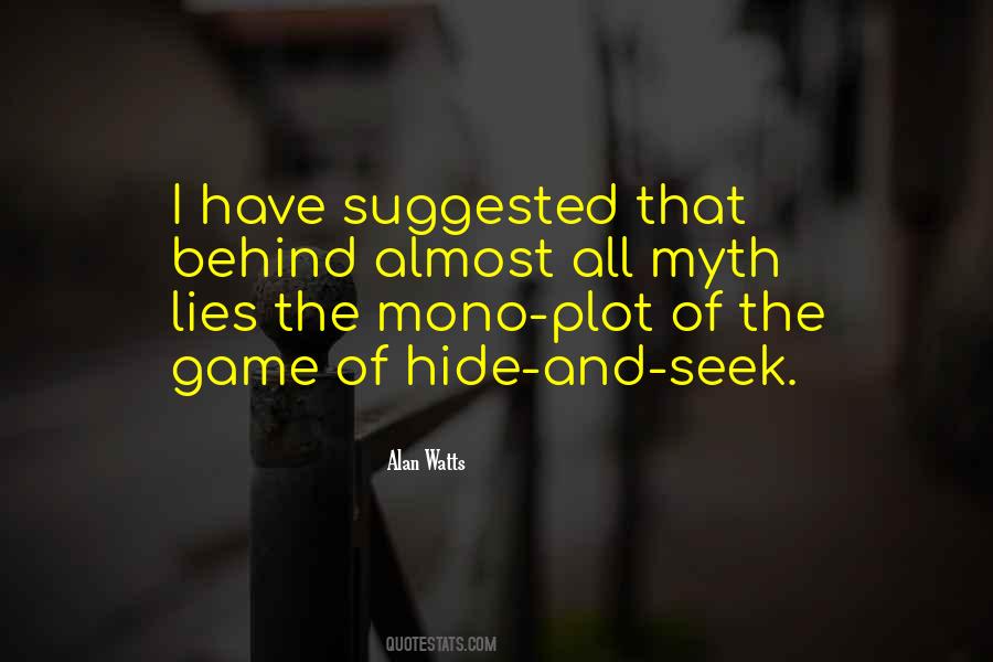 Hide And Seek Game Quotes #258234