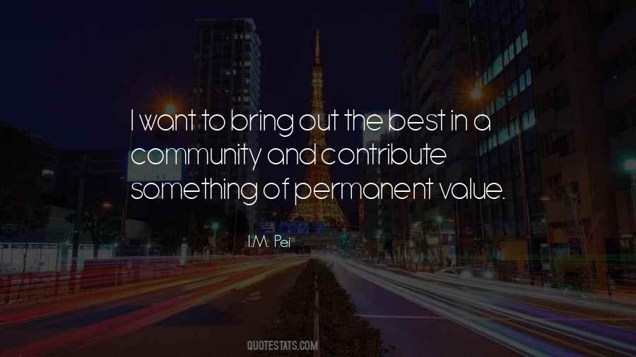 Quotes About The Value Of Community #1031187