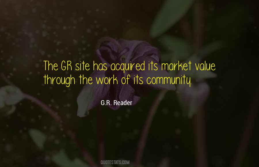 Quotes About The Value Of Community #1265850