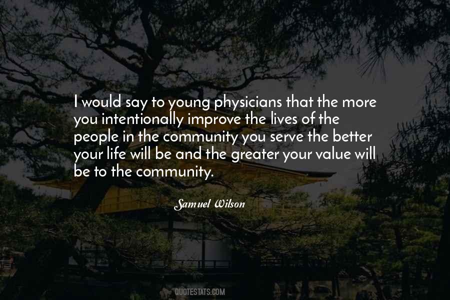 Quotes About The Value Of Community #254109