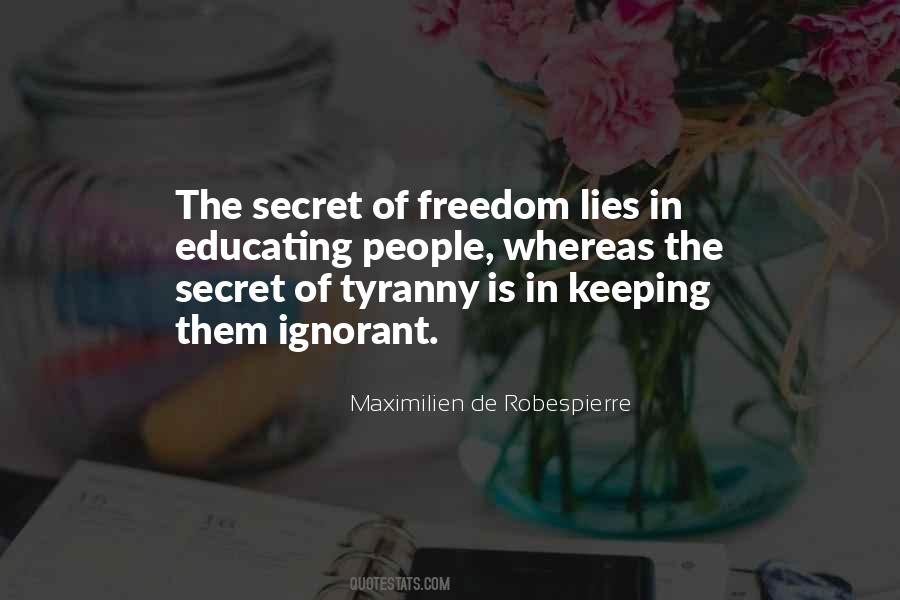 Freedom Lies In Quotes #1254277