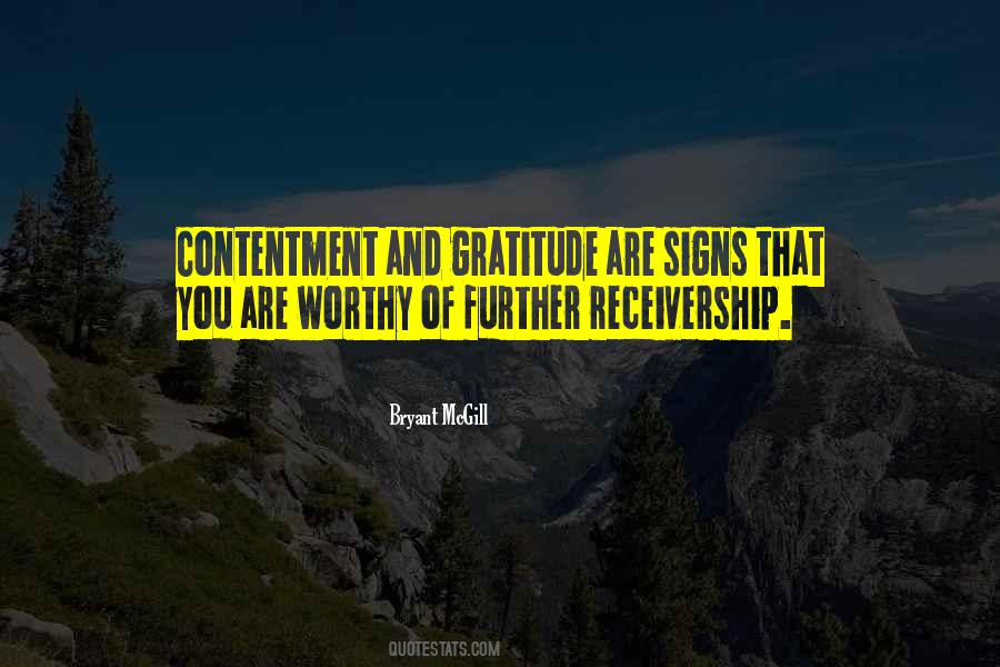 Gratitude And Contentment Quotes #1158300