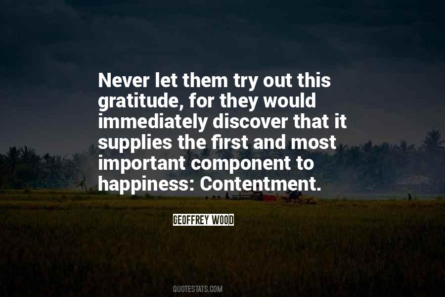 Gratitude And Contentment Quotes #1408405