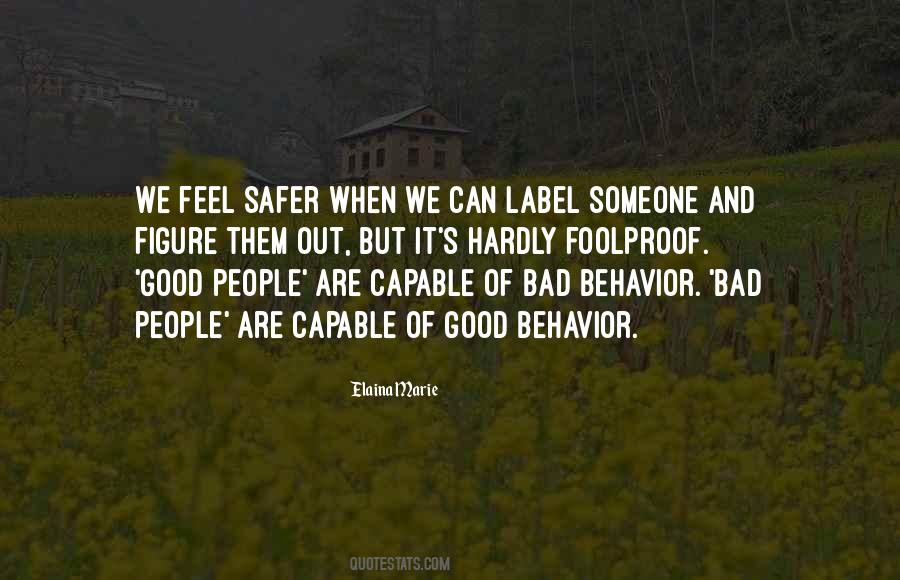 Good People Bad People Quotes #881320