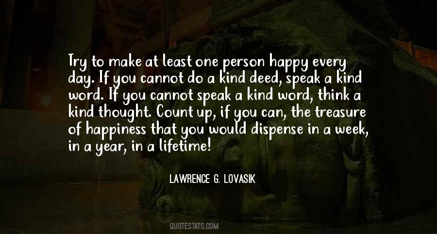 Make A Person Happy Quotes #1150131