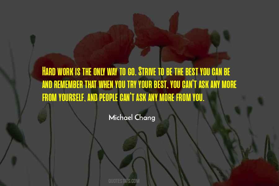 Only Hard Work Quotes #288004
