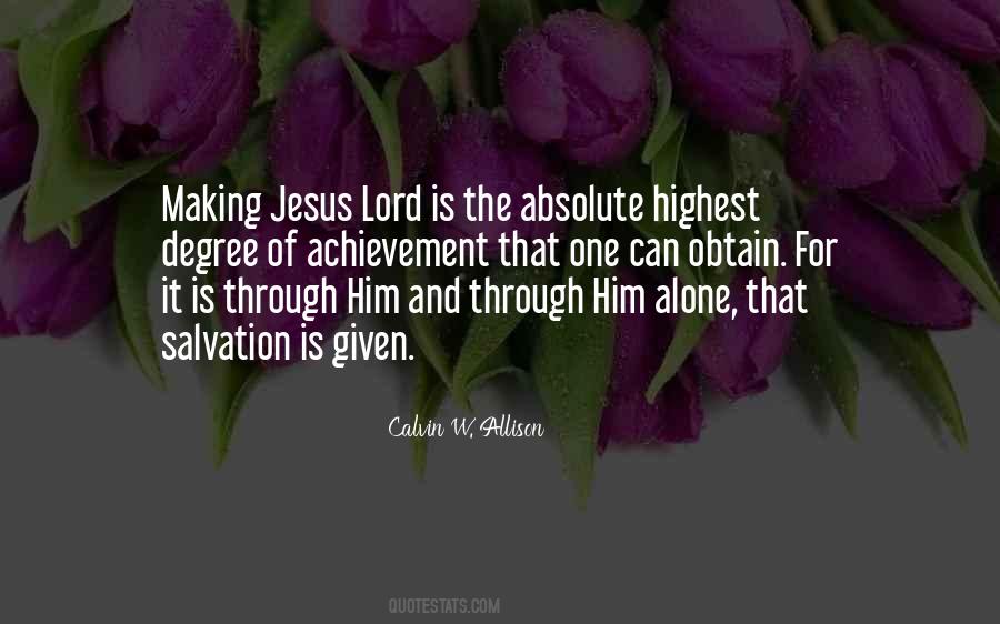 Jesus Salvation Quotes #990230