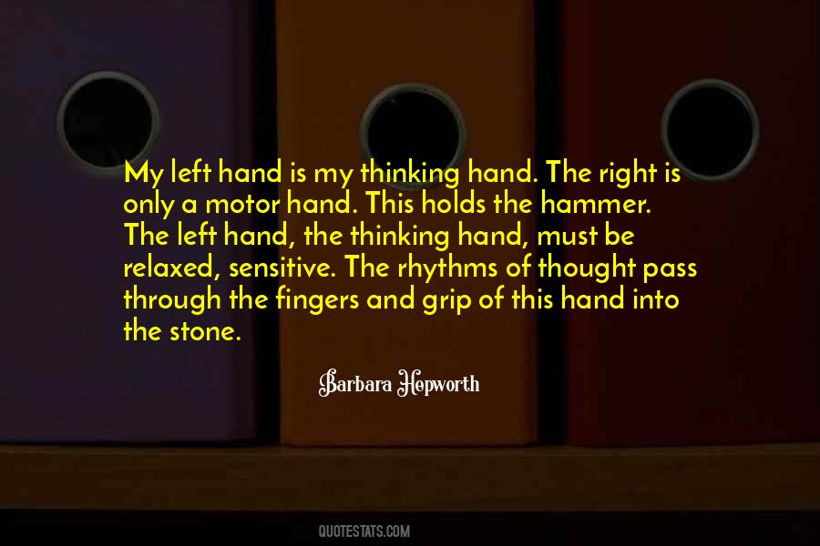 Quotes About The Left Hand #800954