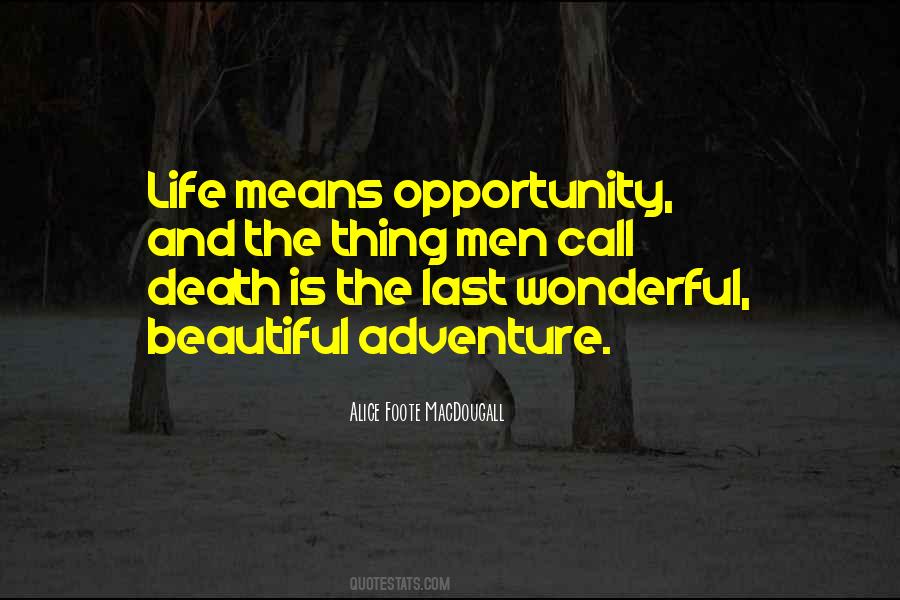 Life Is A Beautiful Adventure Quotes #1070827
