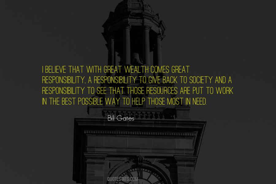 Give Back To The Society Quotes #76742
