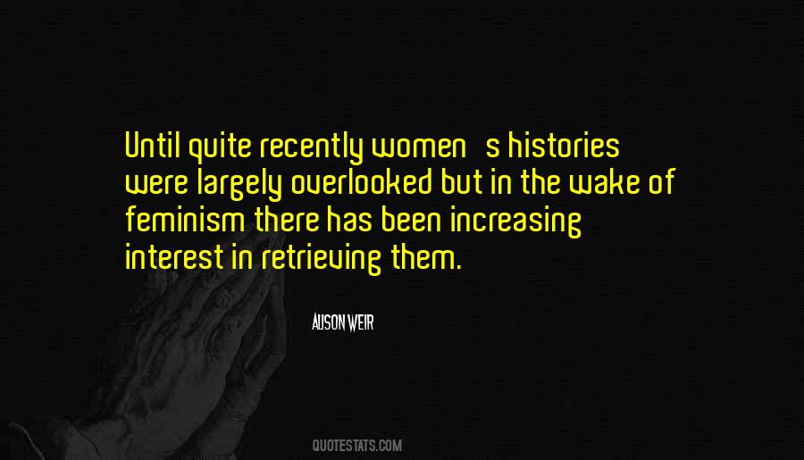 Feminism History Quotes #1053194