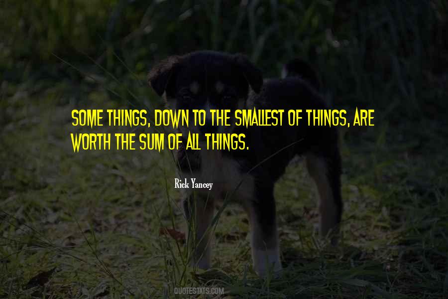 Even The Smallest Things Quotes #1617379