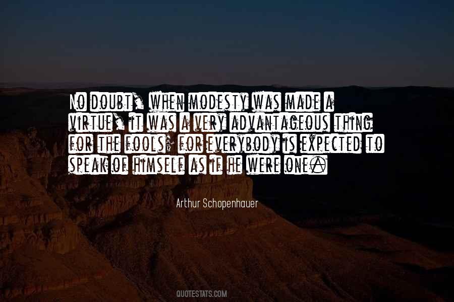 Modesty Is A Virtue Quotes #207435