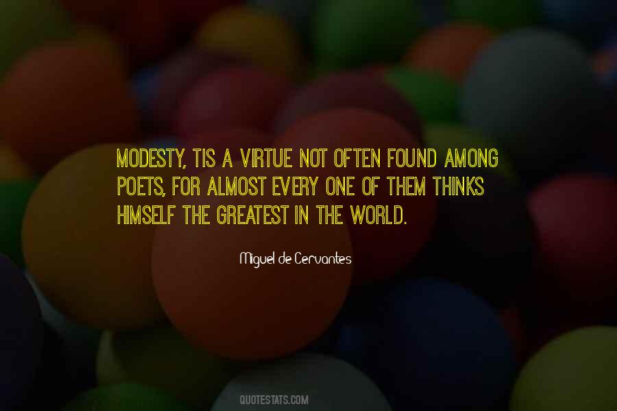 Modesty Is A Virtue Quotes #348770