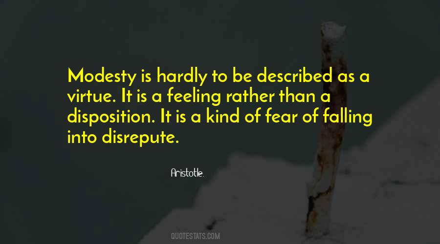 Modesty Is A Virtue Quotes #616848