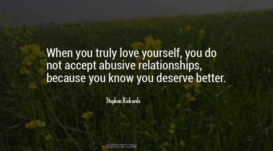 You Deserve Love Quotes #316968