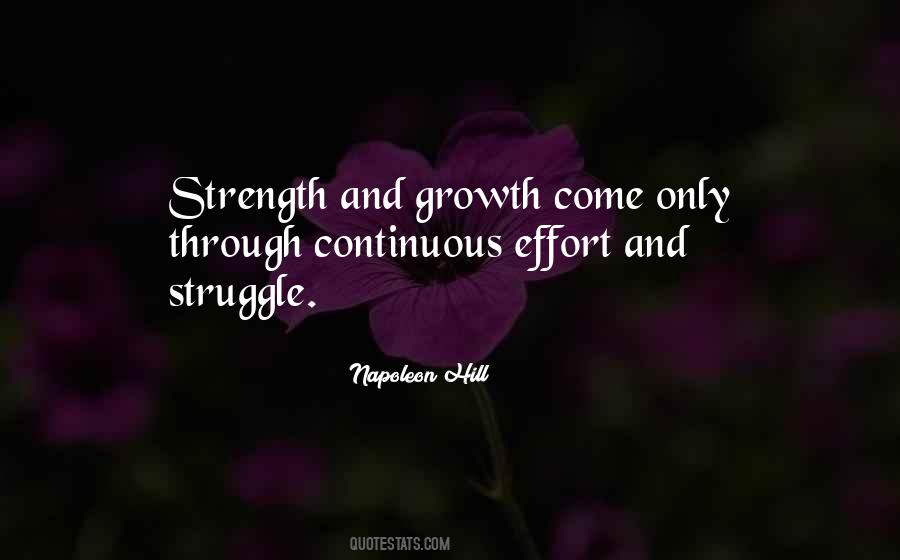 Strength Through Struggle Quotes #350724
