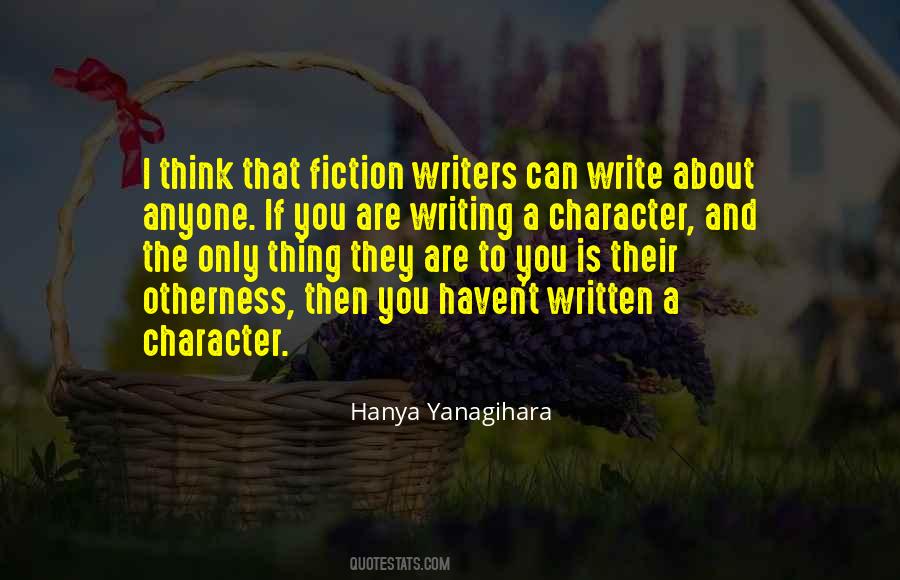 Writing And Character Quotes #41607