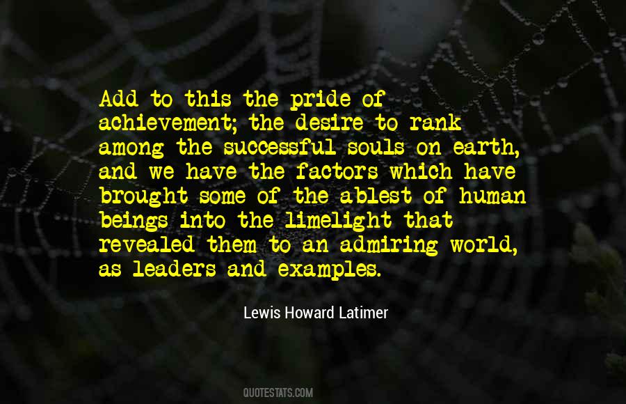 Quotes About Human Pride #821167