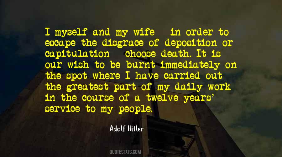 Death Of My Wife Quotes #278653