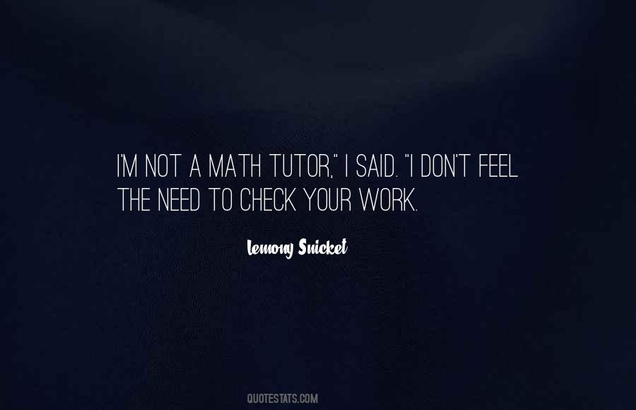 Check Your Work Quotes #675794