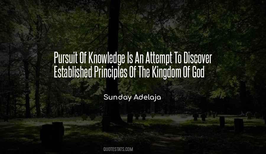 The Pursuit Of Knowledge Quotes #1445709