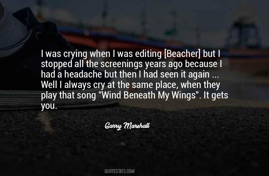 I Stopped Crying Quotes #317442