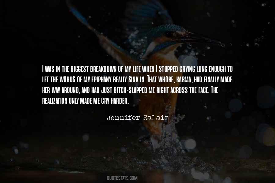I Stopped Crying Quotes #519722