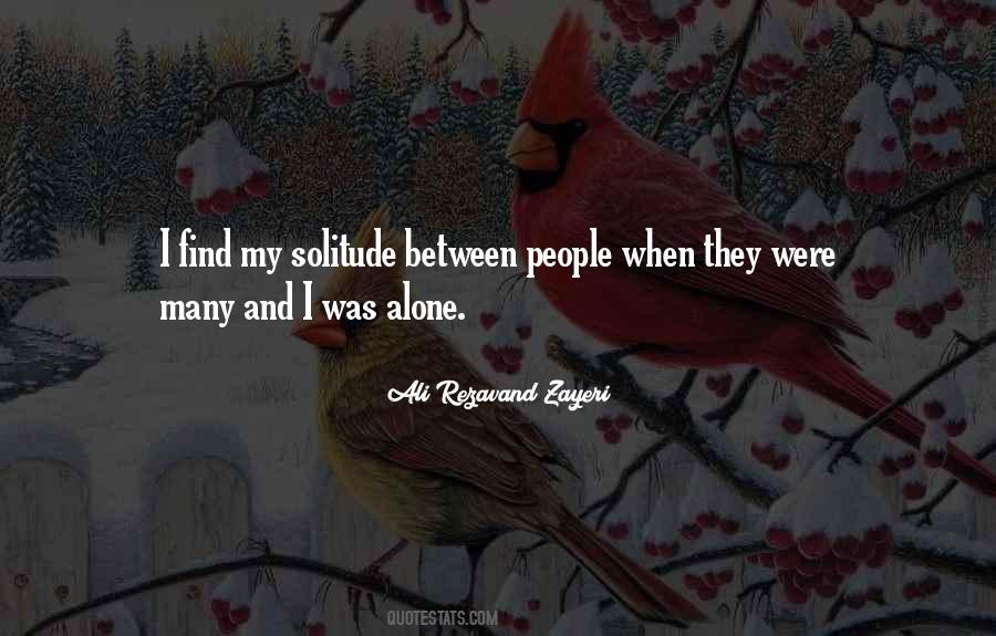 My Solitude Quotes #1371534