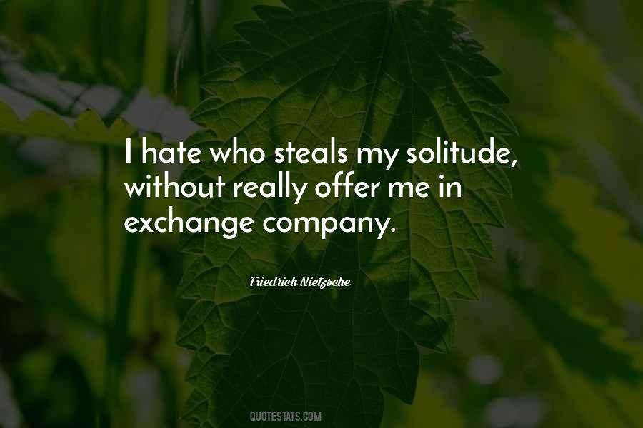My Solitude Quotes #1763576