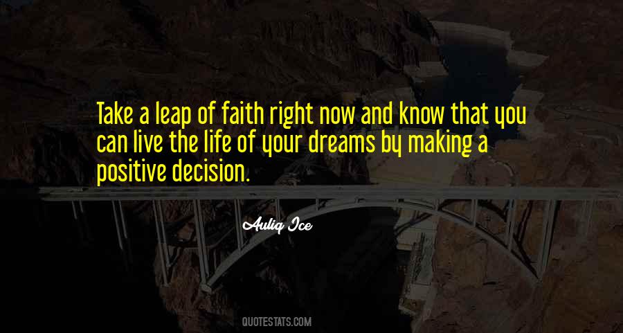 Quotes About The Leap Of Faith #1419090