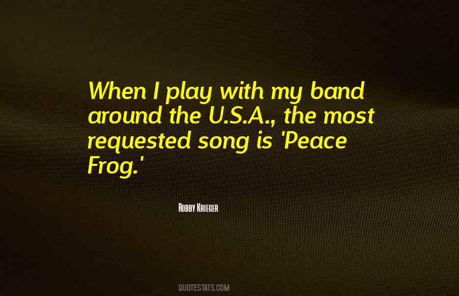 Peace Song Quotes #1456691