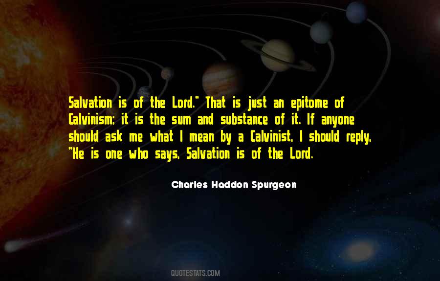 Salvation Of The Lord Quotes #1439025