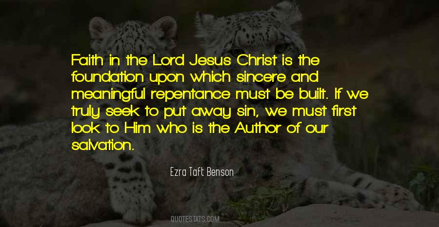 Salvation Of The Lord Quotes #1551123