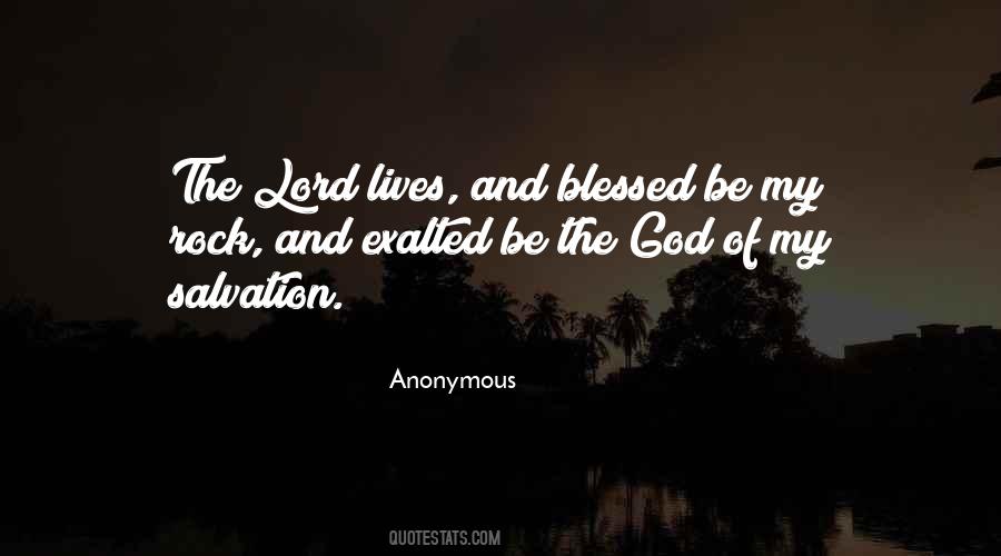 Salvation Of The Lord Quotes #677420