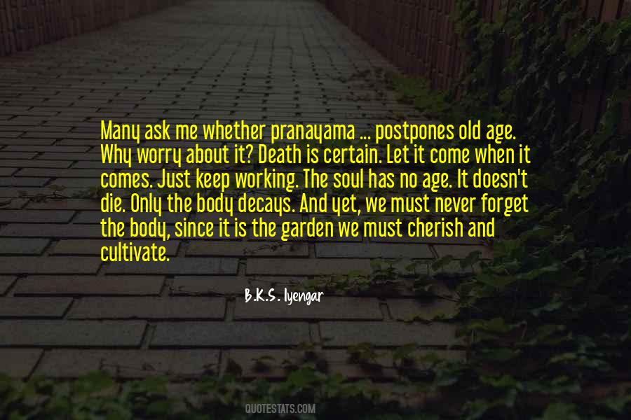 Never Age Quotes #956660