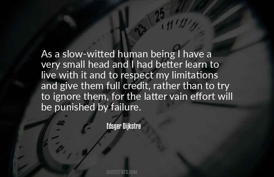 Being A Failure Quotes #1017784
