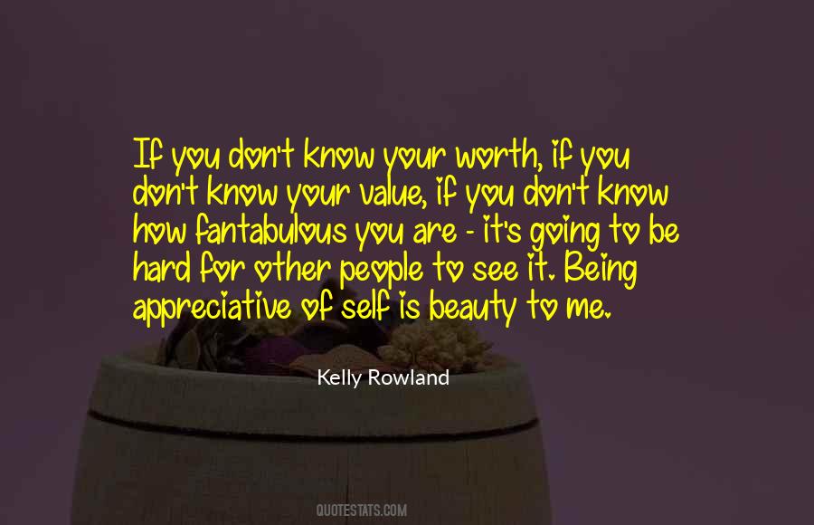 Value Self Worth Quotes #794246