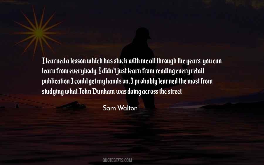 Every Lesson Learned Quotes #1276390