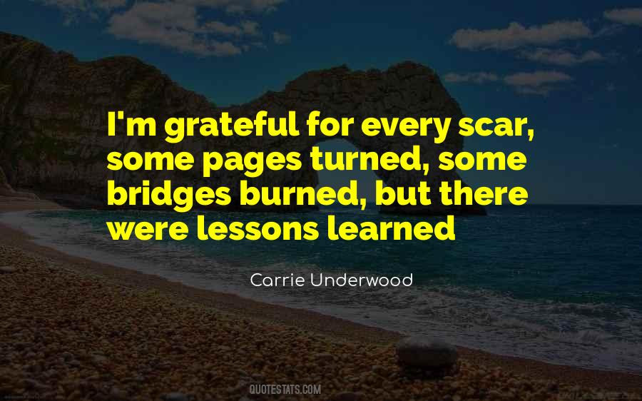 Every Lesson Learned Quotes #831245