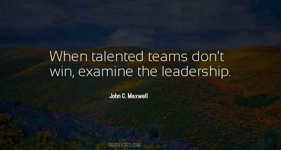 Quotes About The Leadership #1422745