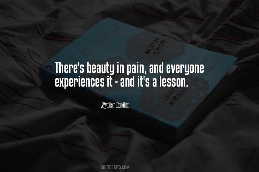 Beauty Pain Quotes #1641231