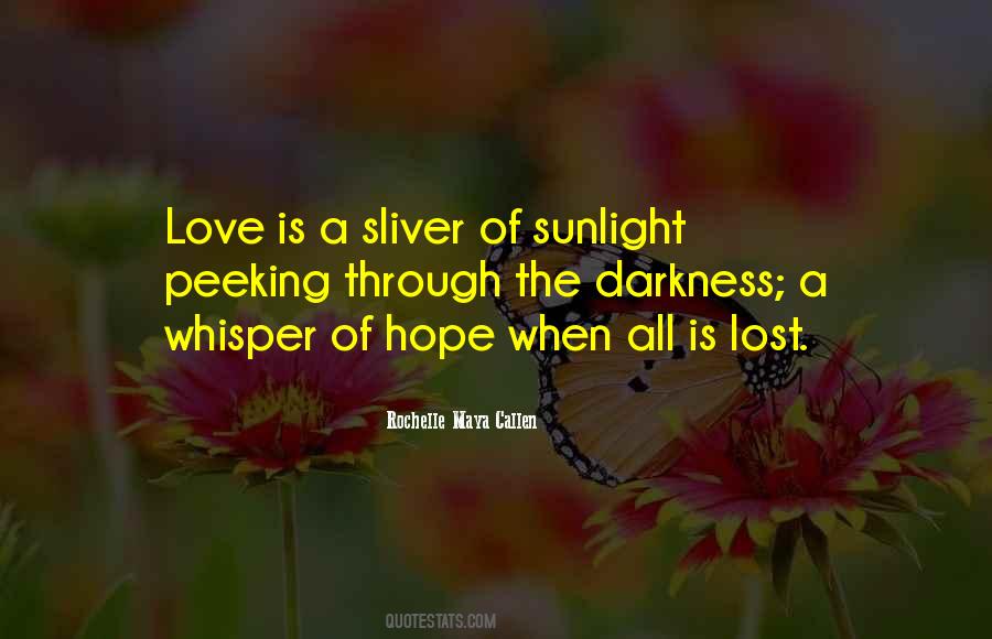 When Hope Is Lost Quotes #1395611