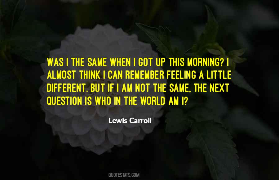 I Am Not Who I Was Quotes #1605103