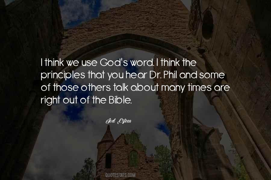 Bible Word Of God Quotes #1428261