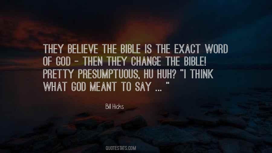 Bible Word Of God Quotes #1699561