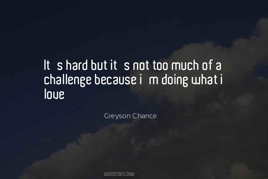 I Love A Challenge Quotes #1174758