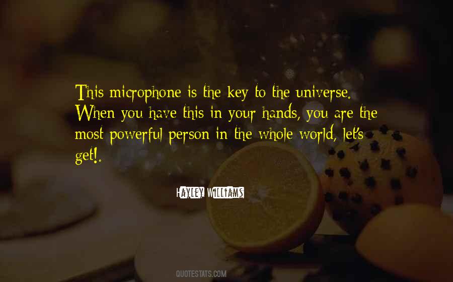 Universe In Your Hands Quotes #310786