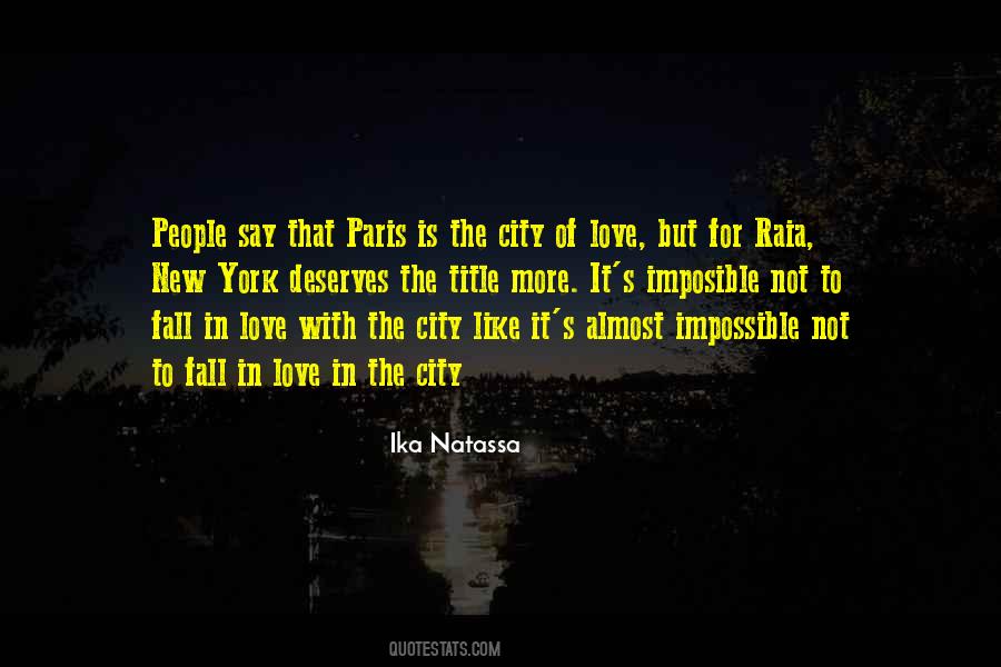 In The City Quotes #1163713